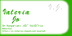 valeria jo business card